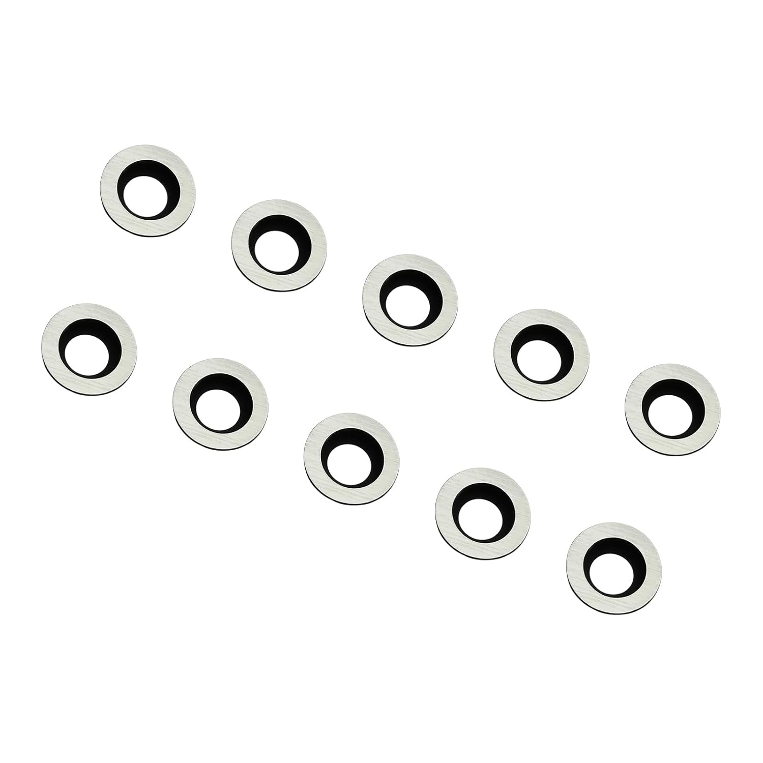 FOXBC 8.9mm(1/3 inch) Round Carbide Inserts Ci5 for Woodturning Tools, Indexable - 10 Pack