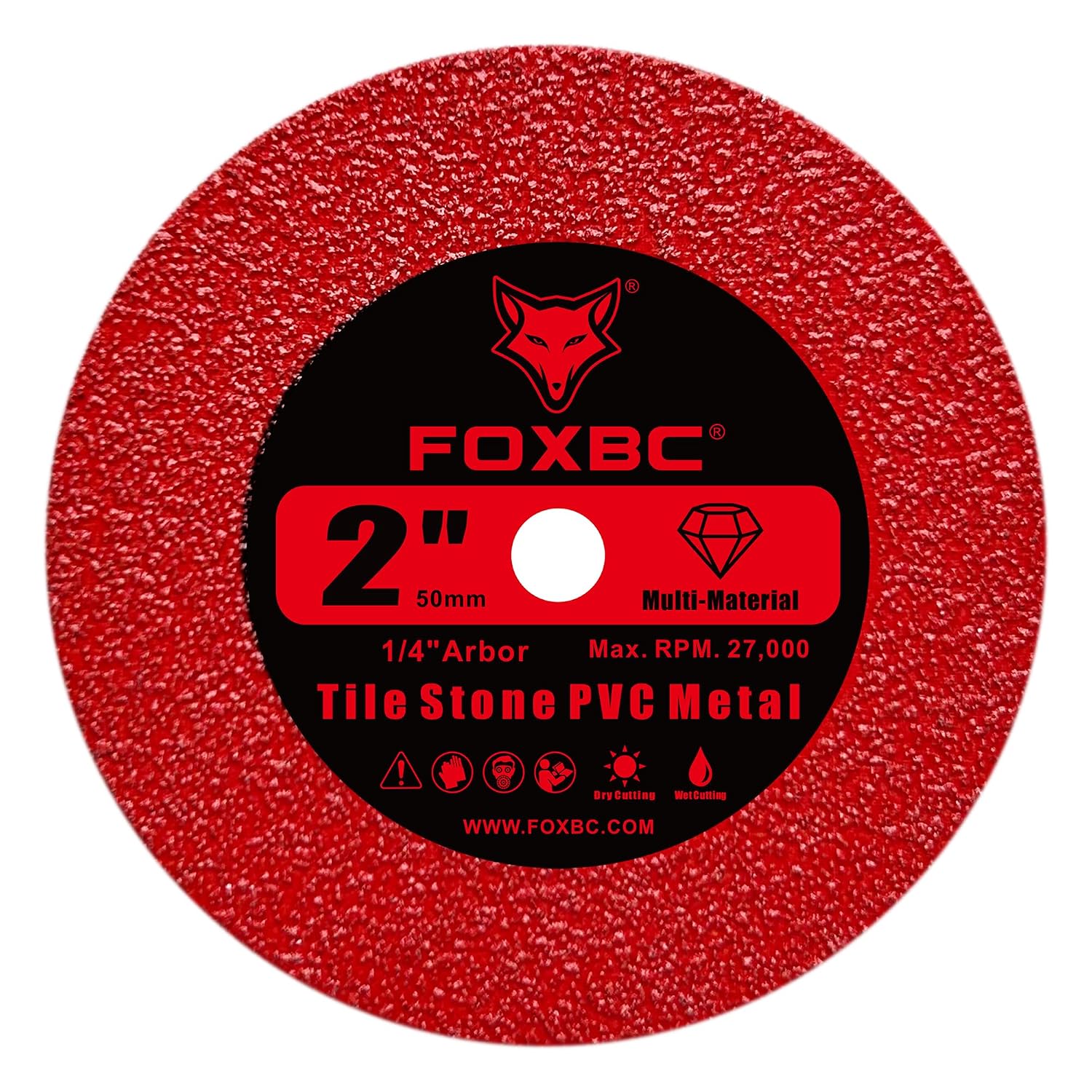 FOXBC 2 Inch Diamond Blades Tile Glass Multi-Material Cut Wheels - 10 Pack