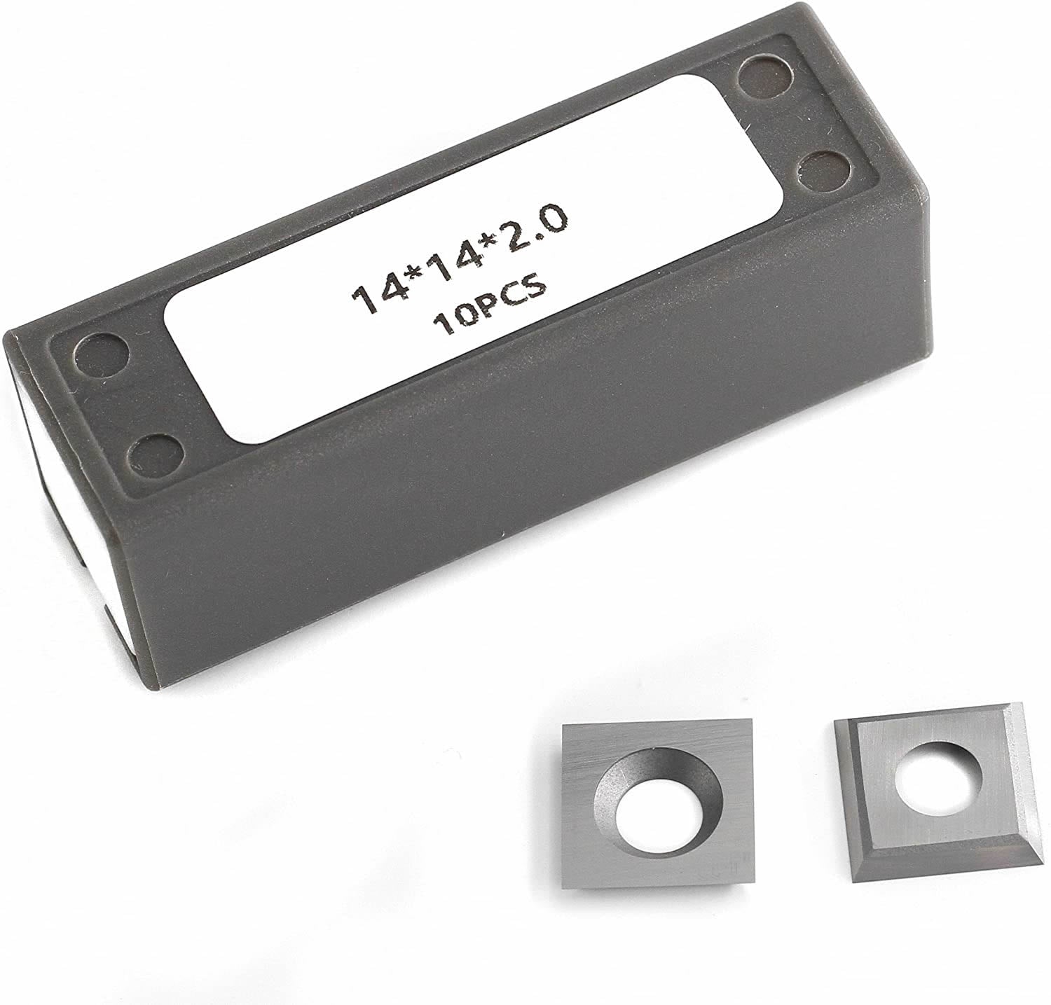 14mm Carbide Spiral Cutterhead Insert for CRAFTEX KING GRIZZLY SHOPFOX spiral cutterhead jointers and planers - 10 Pack